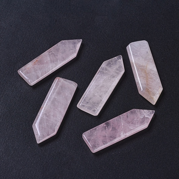 

PandaHall Natural Rose Quartz Beads, No Hole/Undrilled, Arrow, 54.5~56.5x17~17.5x5.5mm Rose Quartz Arrow