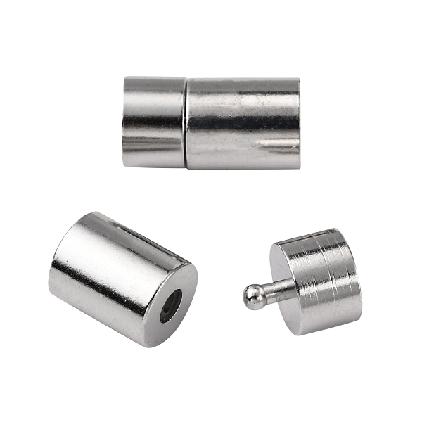 

PandaHall Brass Bayonet Clasps, Platinum, 21x11.5mm, Hole: 10mm Brass