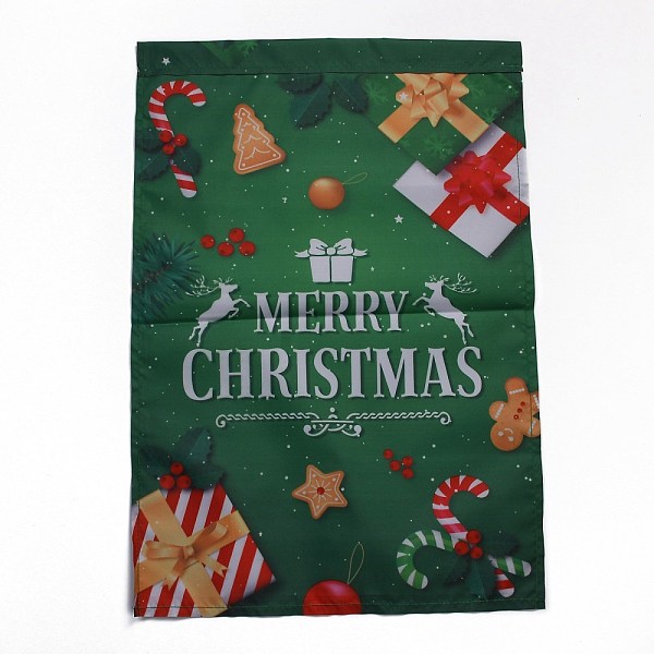 

PandaHall Garden Flag for Christmas, Double Sided Polyester House Flags, for Home Garden Yard Office Decorations, Word Merry Christmas...