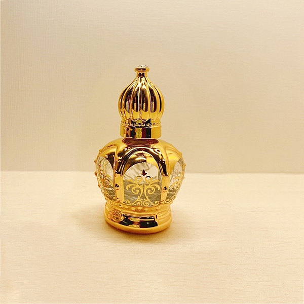 

PandaHall Arabian Style Glass Roller Ball Bottles, Essential Oil Refillable Bottle, for Personal Care, Golden, Capacity: 12ml(0.41fl. oz)...