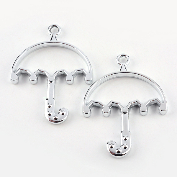 

PandaHall Rack Plating Alloy Open Back Bezel Pendants, For DIY UV Resin, Epoxy Resin, Pressed Flower Jewelry, Hollow, Umbrella, Cadmium Free...