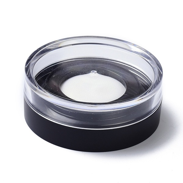 

PandaHall Reusable Plastic Loose Powder Bottles, Empty Bottles, DIY Makeup Powder Case, with Sponge Powder Puff and Sifter, Black, 6.5x2.5cm...