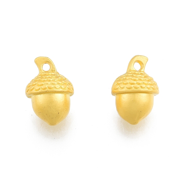 

PandaHall Alloy Pendants, Hazelnut Charms, Matte Gold Color, 14.5x10x9.5mm, Hole: 1.4mm Alloy Others