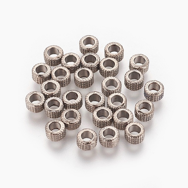 

PandaHall Tibetan Style Alloy Spacer Beads, Lead Free & Cadmium Free, Gunmetal Color, 3x5mm, Hole: 3mm Alloy Column