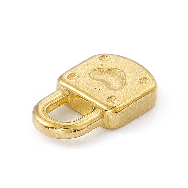 

PandaHall 304 Stainless Steel Pendants, Padlock with Heart, Golden, 18x10.5x3.5mm, Hole: 5x4mm 304 Stainless Steel Others