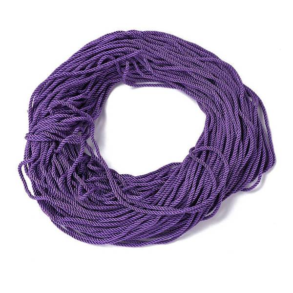 

PandaHall Polyester Cord, Twisted Cord, Dark Orchid, 5mm, about 97~100m/bundle Polyester