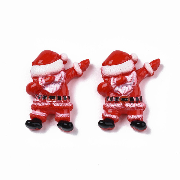

PandaHall Christmas Theme Opaque Resin Cabochons, Santa Claus, Red, 30x25x8.5mm Resin Human Red