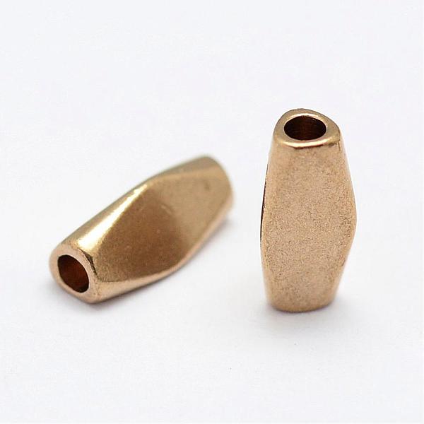 

PandaHall Brass Beads, Nickel Free, Raw(Unplated), 8.5x4x3mm, Hole: 2mm Brass Others