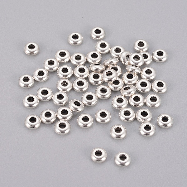 

PandaHall Alloy Spacer Beads, Antique Silver, 5x2mm, Hole: 2mm Alloy Disc