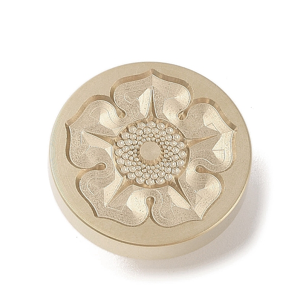 

PandaHall Golden Tone Wax Seal Brass Stamp Head, Floral Collection Pattern, for Wax Seal Stamp, Flower, 25x14mm, Inner Diameter: 7mm Brass...