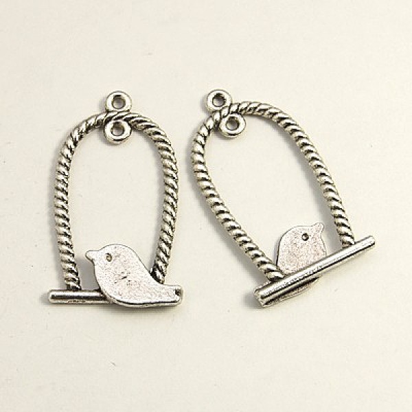 

PandaHall Tibetan Style Alloy Pendants, Lead Free and Cadmium Free, Antique Silver, Bird, 32.5x18x1mm, Hole: 1.5mm Alloy Bird