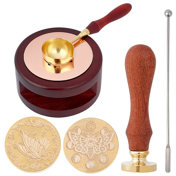 

PandaHall CRASPIRE DIY Scrapbook Kits, including 1Pc Pear Wood Handles, 1Pc Iron Wax Sticks Melting Spoon, 1Pc Stainless Steel Stirring Rod...