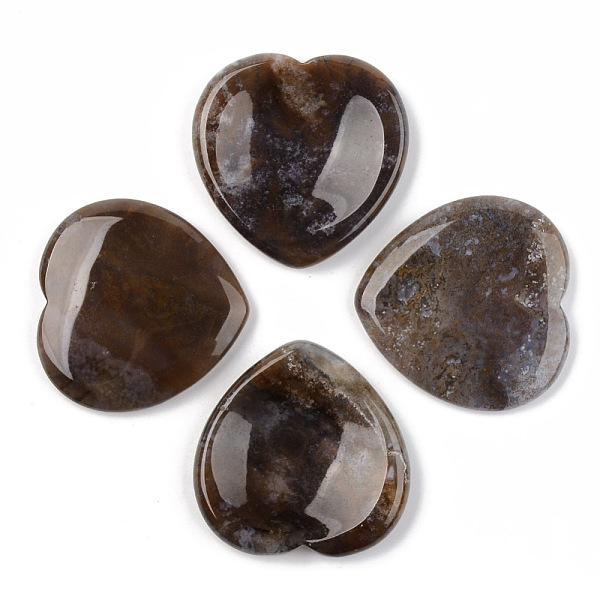 

PandaHall Natural Indian Agate Thumb Worry Stone, Pocket Palm Stones, for Healing Reiki Stress Relief, Heart Shape, 39~40x39~40x5~6mm Indian...