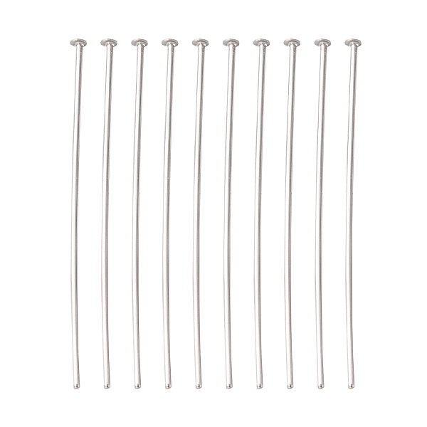 Tarnish Resistant Jewelry Tools and Equipment Decorative Stainless Steel Flat Head Pins, Stainless Steel Flat Head Pins, 30x0.6mm, 22 Gauge, Head: 1mm