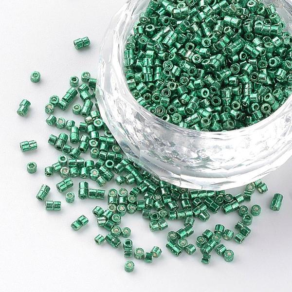 

PandaHall Electroplate Cylinder Seed Beads, Uniform Size, Metallic Colours, Medium Sea Green, 1~1.5x1.5~2mm, Hole: 0.5mm, about 50g/bag...
