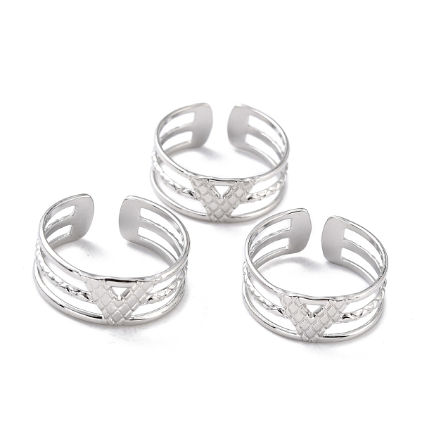 

PandaHall Unisex 304 Stainless Steel Wide Band Finger Rings, Long-Lasting Plated, Letter V, Stainless Steel Color, US Size 9(18.9mm), 8mm...