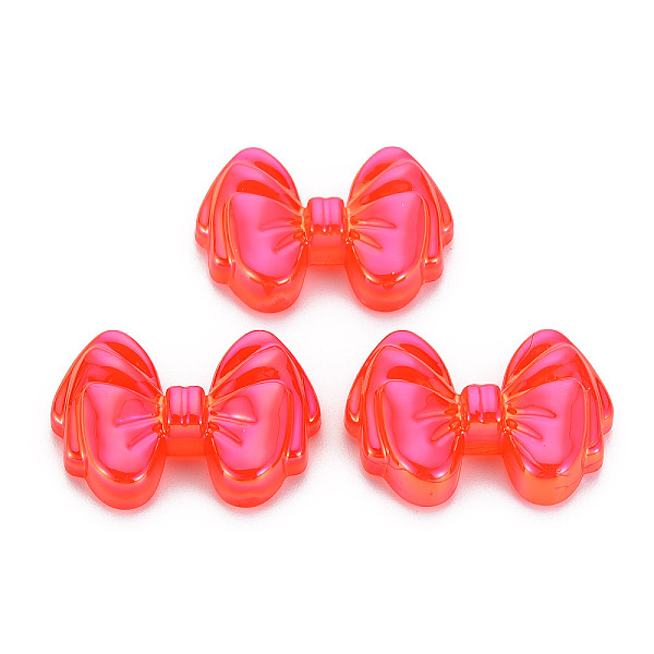 

PandaHall Plating Transparent Acrylic Cabochons, Bowknot, Red, 19.5x26.5x6.5mm Acrylic Bowknot Red