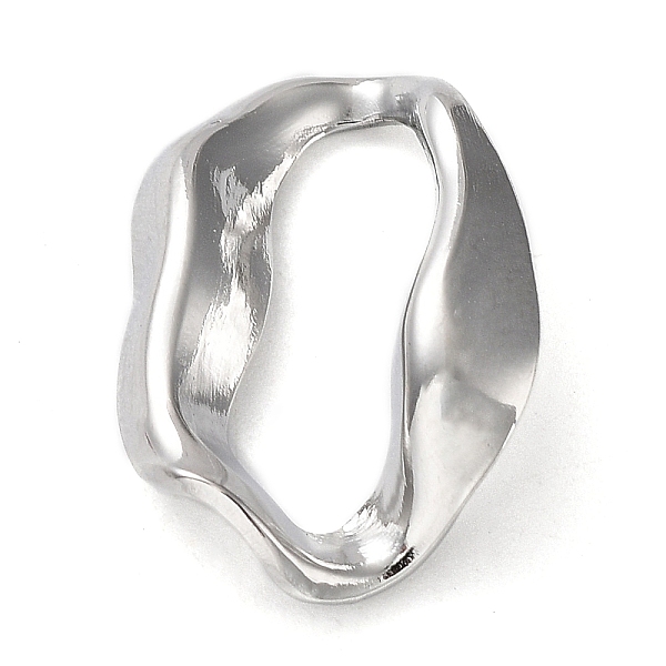 

PandaHall 304 Stainless Steel Linking Rings, Irregular Oval Connector, Stainless Steel Color, 20.5x14.5x3mm, Inner Diameter: 16x5mm 304...
