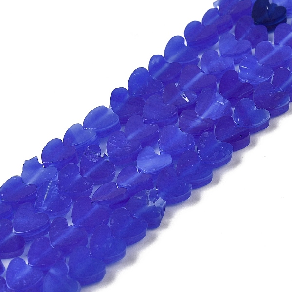 

PandaHall Handmade Lampwork Beads Strands, Heart, Mauve, 6x6x2~2.5mm, Hole: 1mm, about 77pcs/strand, 15.75''~16.14''(40~41cm) Lampwork Heart..., Purple