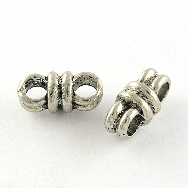 

PandaHall Tibetan Style Alloy Multi-Strand Links, Cadmium Free & Lead Free, Antique Silver, 6x12.5x7mm, Hole: 3mm, about 700pcs/1000g Alloy...