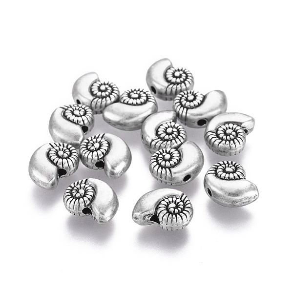 

PandaHall Tibetan Style Alloy Beads, Ocean Theme, Lead Free & Nickel Free & Cadmium Free, Shell, Thailand Sterling Silver Plated, 8x11x4.5mm...
