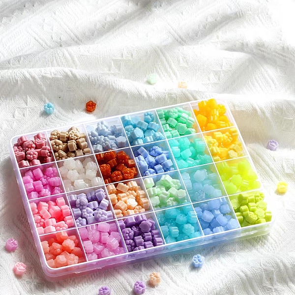 

PandaHall 10 Grids 10 Random Colors Sealing Wax Particles, for Retro Seal Stamp, Cat Paw Print, Mixed Color, 5mm, 24color Wax Multicolor