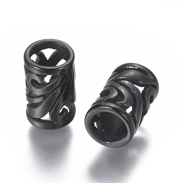 

PandaHall 304 Stainless European Beads, Large Hole Beads, Ion Plating (IP), Column, Gunmetal, 10x7mm, Hole: 5mm 304 Stainless Steel Column