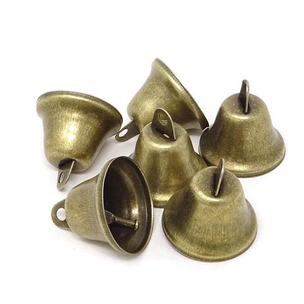 

PandaHall Iron Bell Pendants, Antique Bronze, 38x36mm, Hole: 4mm Iron Bell