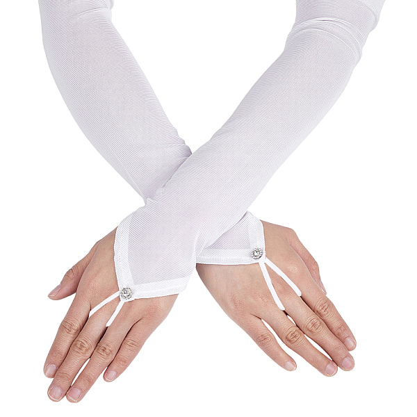 Women Satin Hook Finger Gloves