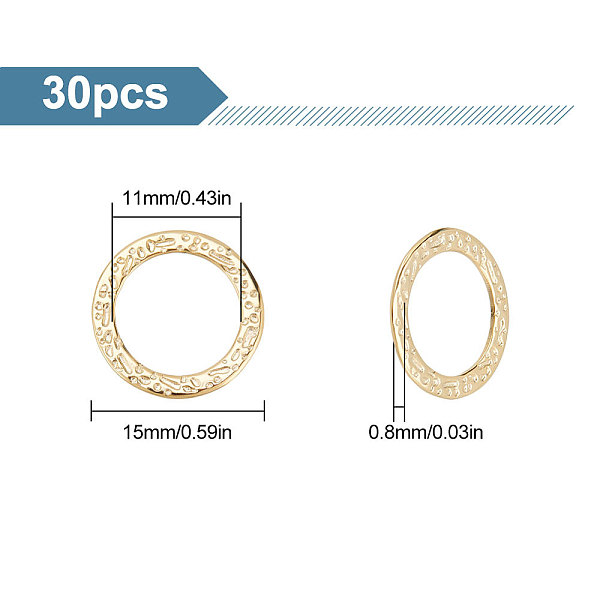 

PandaHall Gomakerer 30 Pcs Linking Rings, Golden 304 Stainless Steel Round Linking Rings Metal Circle Frames Hollow Frame Charms Jewelry...