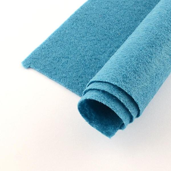 

PandaHall Non Woven Fabric Embroidery Needle Felt for DIY Crafts, Square, Teal, 298~300x298~300x1mm, about 50pcs/bag Cloth Cyan