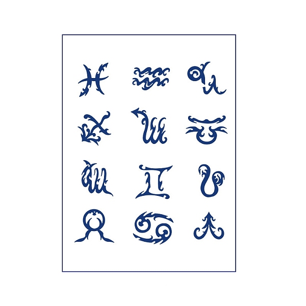 

PandaHall Removable Temporary Water Proof Tattoos Paper Stickers, Constellation, 14x12cm Paper Constellation