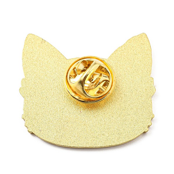 

PandaHall Magic Cat Enamel Pin, Alloy Brooch for Backpack Clothes, Cat Shape, 27x30.5x1.5mm Alloy+Enamel Cat Shape