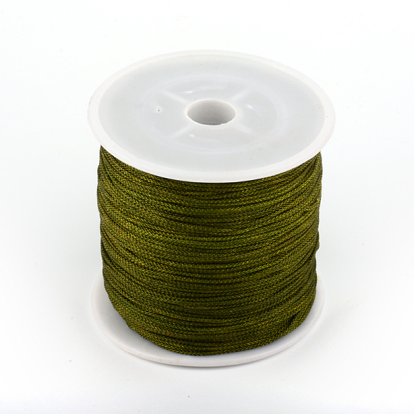 

PandaHall Nylon Thread, Olive, 1mm, about 87.48 yards(80m)/roll Nylon Green