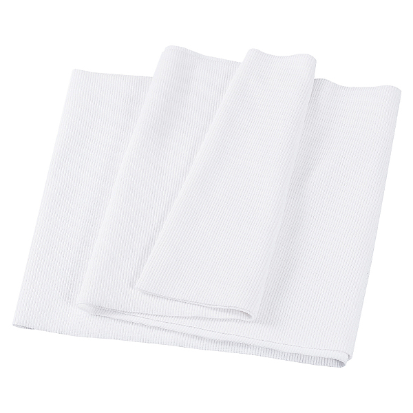 

PandaHall BENECREAT 25.6x9.2 Inch Cotton Ribbing Fabric for Cuffs, White Ribbed Knit Fabric, Knit Trim Fabric for Sewing Waistbands Neckline...