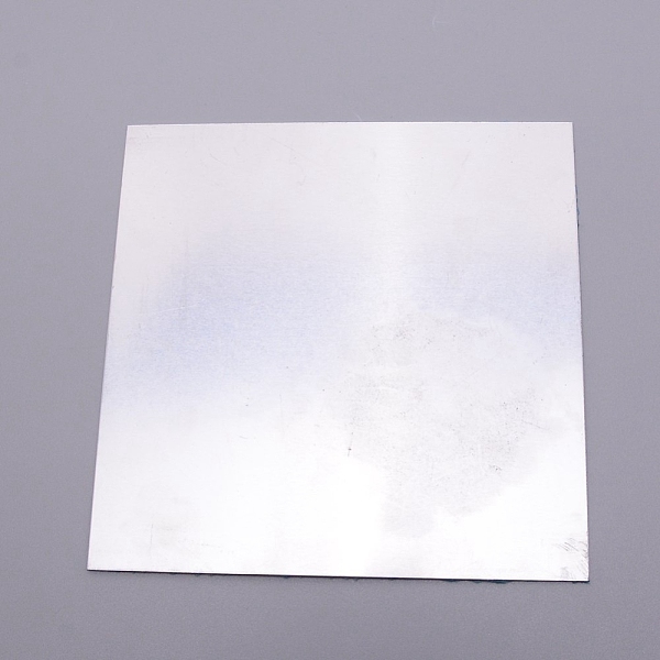 

PandaHall Aluminum Sheet, For Laser Cutting, Precision Machining, Mould Making, Square, Platinum, 15x15x0.1cm Aluminum