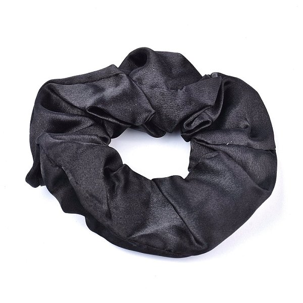 

PandaHall Solid Color Girls Hair Accessories, Cloth Elastic Hair Ties, Ponytail Holder, Cloth Grid Scrunchie/Scrunchy, Black, Inner Diameter...