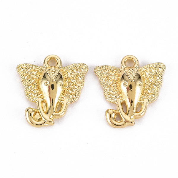 

PandaHall Rack Plating Alloy Pendants Rhinestone Settings, Cadmium Free & Lead Free, Elephant, Light Gold, Fit For 0.8mm Rhinestone...