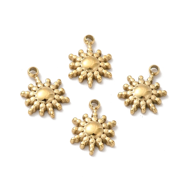 

PandaHall Ion Plating 304 Stainless Steel Pendants, Sun, Golden, 10x7.5x1.5mm, Hole: 1.2mm 304 Stainless Steel Sun