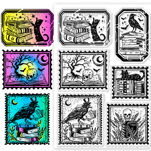

PandaHall Custom PVC Plastic Clear Stamps, for DIY Scrapbooking, Photo Album Decorative, Cards Making, Book, 160x110mm Plastic Book