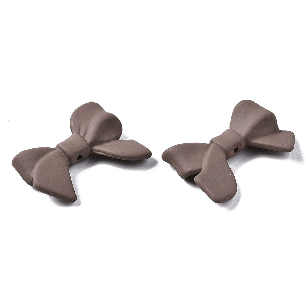 

PandaHall Spray Painted CCB Plastic Beads, Bowknot, Rosy Brown, 24x33x7.5mm, Hole: 1.6mm Plastic Bowknot