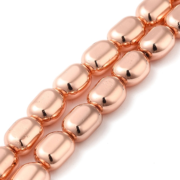 

PandaHall Electroplated Synthetic Non-magnetic Hematite Beads Strands, Oval, Rose Gold Plated, 9.5x8x6mm, Hole: 0.9mm, about 42pcs/strand...