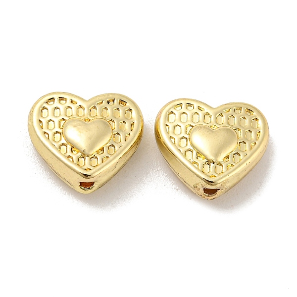 

PandaHall Alloy Beads, Heart, Golden, 10x12x5mm, Hole: 1.6mm Alloy Heart