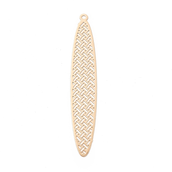 

PandaHall Rack Plating Brass Filigree Big Pendants, Long-Lasting Plated, Horse Eye Charms, Light Gold, 61x11x0.3mm, Hole: 1.5mm Brass Horse...