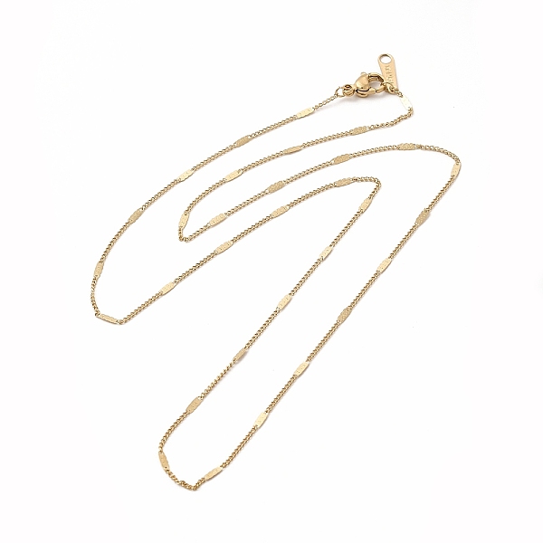 

PandaHall Ion Plating(IP) 304 Stainless Steel Link Chain Necklace for Women, Real 14K Gold Plated, 20.35 inch(51.7cm) 304 Stainless Steel