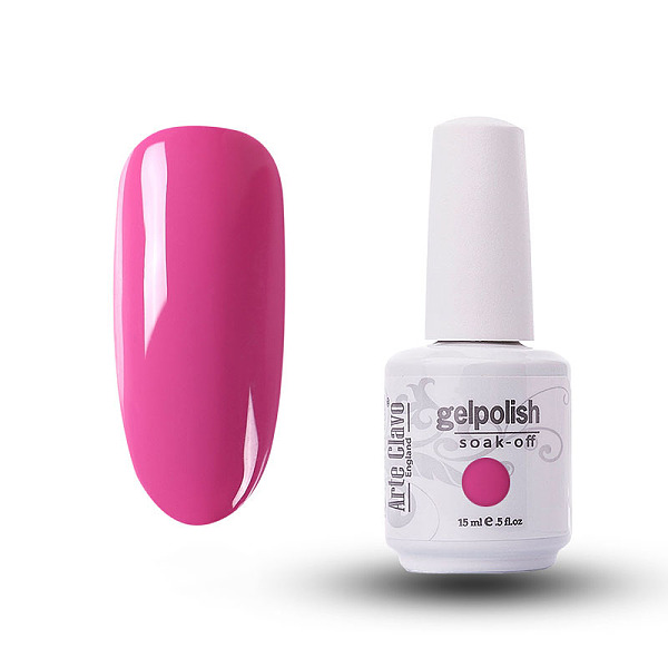 

PandaHall 15ml Special Nail Gel, for Nail Art Stamping Print, Varnish Manicure Starter Kit, Fuchsia, Bottle: 34x80mm Resin Pink