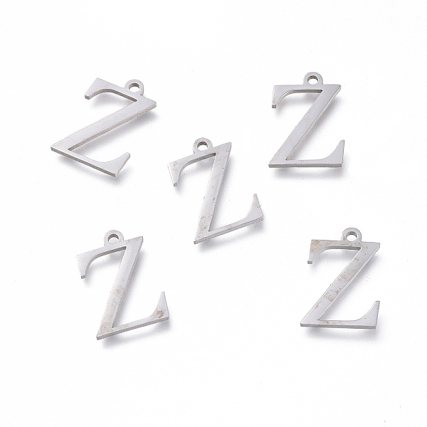 

PandaHall 304 Stainless Steel Charms, Greek Alphabet, Stainless Steel Color, Letter.Z, 14x9.5x1mm, Hole: 1.2mm 304 Stainless Steel Letter Z