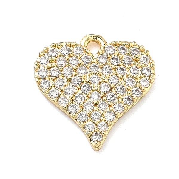 Pendenti in ottone con micro pavé di zirconi cubici