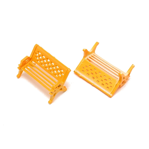 

PandaHall Plastic Bench Model, DIY Sand Table Model Making Material Garden Landscape Decorations, Gold, 22.5x35x19.5mm Plastic Others Gold