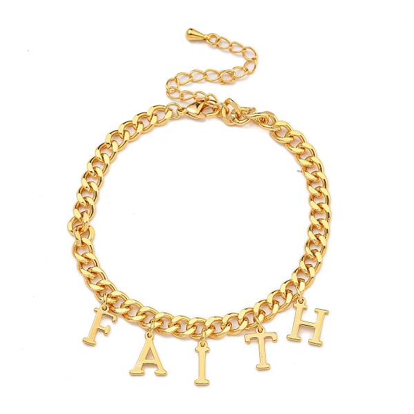 Brass Charm Bracele… - image